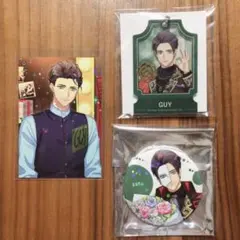 A3! ガイ アクキー 缶バッジ キラキラミニカード