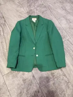 Pekettes グリーン　テーラードジャケット