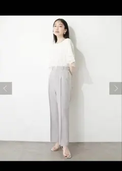 natural couture osonoハイウエスト美フレアパンツ