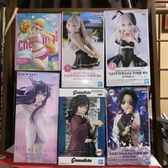 新品未開封　冨岡義勇　胡蝶しのぶ　喜多川海夢　アーリャ　夜刀神十香　フィギュア