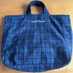 最終値下げ　未使用　トリココムデギャルソン　ハンドバッグ　トート　ネイビー tricot COMME des GARCONS(トリココムデギャルソン) hand tote