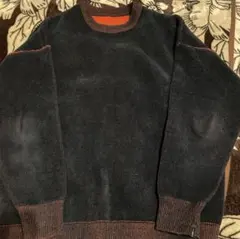 niko and ... Mサイズ ニットセーター ダークグレー/オレンジ