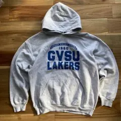 MV SPORT GVSU LAKERS プリントスウェットパーカー グレー L