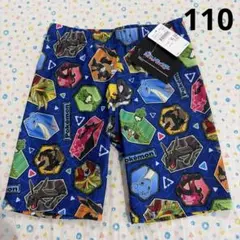 【11】ブルー、新品‪、110★ポケモン、ピカチュウ★水着、スイムパンツ