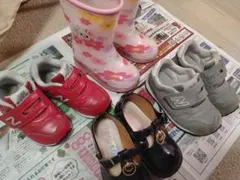 キッズスニーカー　4足セット　長靴　13.0　13.5