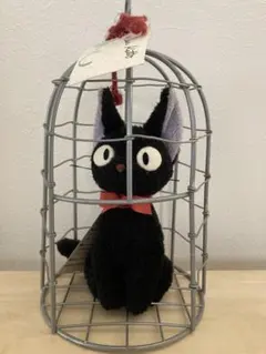 魔女の宅急便 ジジ ぬいぐるみ 鳥かご入り
