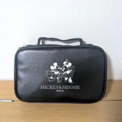 【新品】ミッキー＆ミニー　コスメポーチ 黒