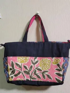 リバティ生地使用  ボストンバッグ マザーズバッグ ハンドメイド