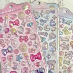 ボンボンドロップシール　ほうせきボンボン　わんわんボンボン　ばるーんボンボン