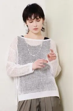 アルアバイル　リネンメッシュニットのサムネイル