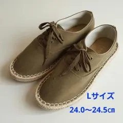 新品　エヘカソポ☆レースアップエスパドリーユ（L）のサムネイル