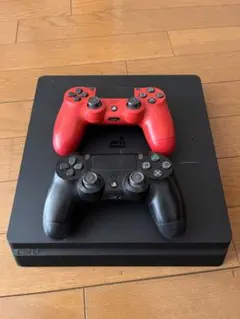 PlayStation 4 本体 赤黒コントローラー2台セット