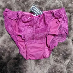 フリル付きレースショーツ パープル