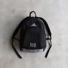 90s adidasアディダス バックパック リュック 底レザー 黒ヴィンテージ