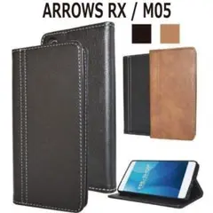 FUJITSU ARROWS RX ・ M05 手帳型 ケース★26bk