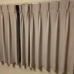 サンゲツ ベージュ プリーツカーテン