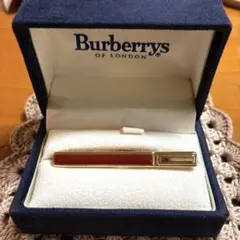 美品 バーバリー ネクタイピン ブラウン系