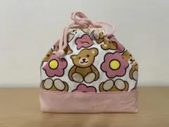くま柄　お弁当袋