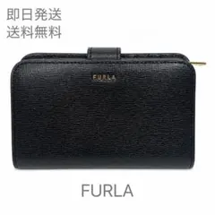 FURLA フルラ 二つ折り財布 ブラック レザー 箱付き 保存袋付き 【美品】