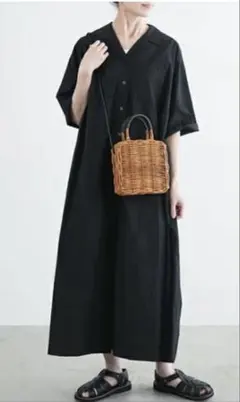 ミズイロインド　オールインワン mizuiro ind クルーネックオールインワン | mizuiro