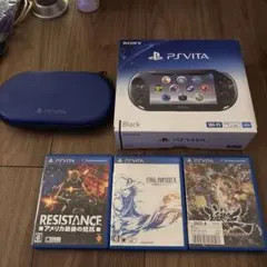 PS Vita PCH-2000 ブラック Wi-Fi対応 本体（付属品）他4点