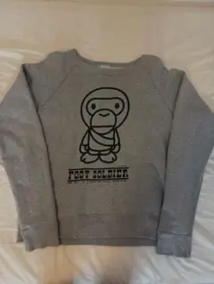 【希少】APE エイプ　BABY MILO スウェット　 グレー　S　初期