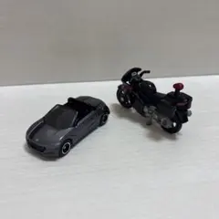 ミニカーセット スポーツカーとバイク