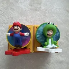マリオ&ルイージ　フィギュア　ハッピーセット　マリオギャラクシームービー