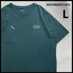 SATURDAYS NEW YORK CITY Tシャツ 半袖　グリーン　L