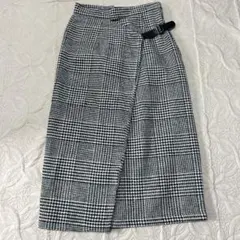 チェック柄タイトスカート・サイズM
