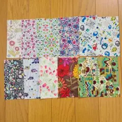 リバティ カラフル花柄コットン生地10枚セット③