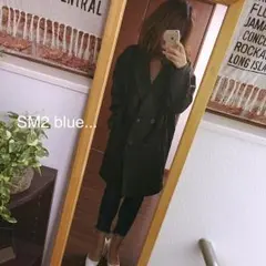 SM2 blue ビッグチェスターコート niko and KBF ungrid