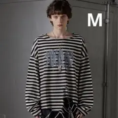 GRANCY 総柄ラインストーングラフィックロンT