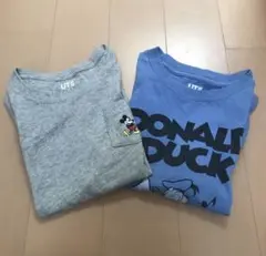 ミッキーマウス＆ドナルドダック Tシャツセット 110
