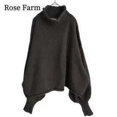 2628 美品 ローズファーム チャンキーニット グレー L