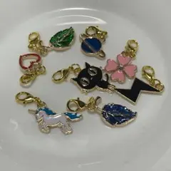 ファスナーチャーム　ピアスやネックレスにも！（8個セット）0028