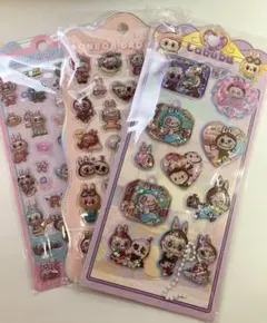 ラブブウオーターシール　ボンボンドロップシール　3枚セット