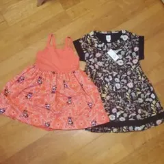 100 ワンピース　2枚セット　GAP　ディズニーコレクション　花柄