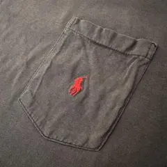 POLO RALPHLAUREN 90s前半 USA製Tシャツ ブラック