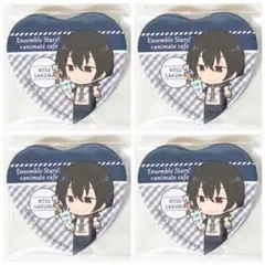 新品★あんスタ★Knights【朔間凛月】アニカフェ★ハート型缶バッジ★4セット