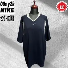 ✅00s NIKE ナイキ センターロゴ刺繍 DRI-FIT シャツ USA古着