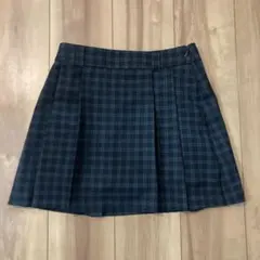 GU サイドプリーツチェックスコート