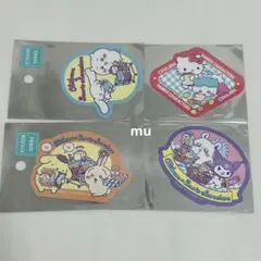 新品未開封　ちいかわ　サンリオコラボ　ステッカー　4枚セット　キティ　クロミ