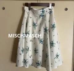 MISCHMASCH ミッシュマッシュ ひざ丈フレアスカート 花柄のサムネイル