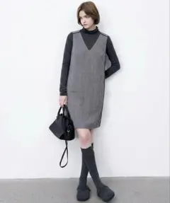 【SVILU】グレンチェック柄 ワンピースのサムネイル
