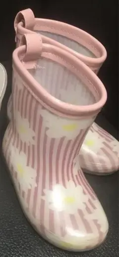 BdeR 花柄 レインブーツ　子供用【14センチ】