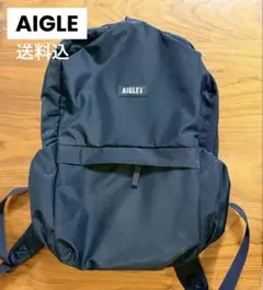 AIGLE◾️ バックパック ブラック　/ エーグル　リュック　黒　匿名発送のサムネイル