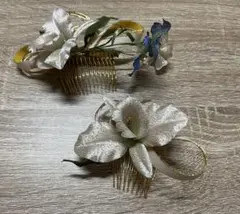 花飾り 髪飾り 2個セット