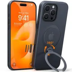 TORRAS iPhone 16 Pro　ケース Ostand ブラック　リング