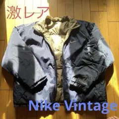 90s NIKE 銀タグ 白タグ ナイロン ダウンジャケット スウッシュ Y2K